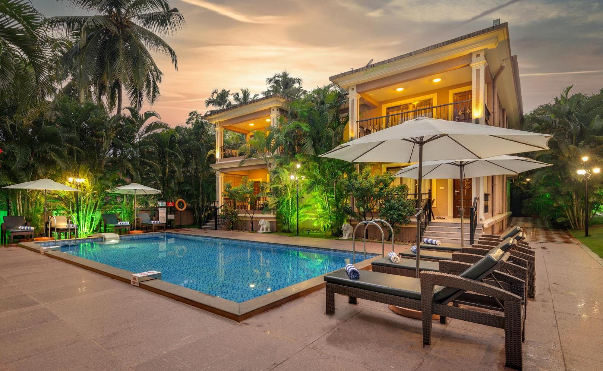 Seashell Suites And Villas- Candolim Goa Esterno foto